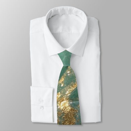 Elegant Gold Accent Tie / Elegante Krawatte ネクタイ (タイ)