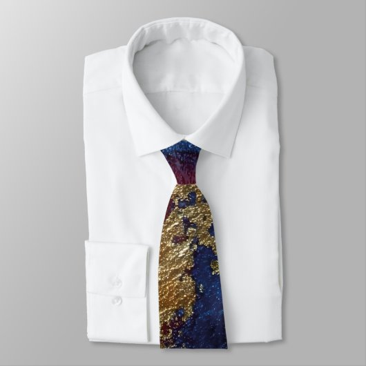 Elegant Gold Accent Tie / Krawatte ネクタイ (タイ)