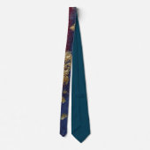 Elegant Gold Accent Tie / Krawatte ネクタイ (裏面)