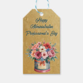 Elegant Gold Administrative Professionals Day ギフトタグ (正面)