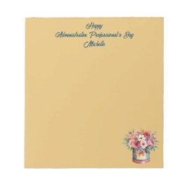 Elegant Gold Administrative Professionals Day ノートパッド