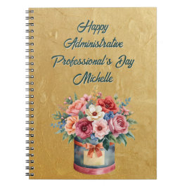 Elegant Gold Administrative Professionals Day ノートブック