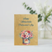 Elegant Gold Administrative Professionals Day ポストカード (スタンド正面)