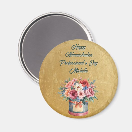 Elegant Gold Administrative Professionals Day マグネット (正面/裏面)