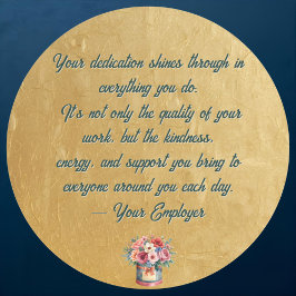 Elegant Gold Administrative Professionals Day ラウンドシール