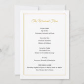 Elegant Gold and Black Bachelorette Brunch  招待状 (裏面)