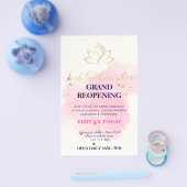 Elegant gold and black beauty salon チラシ (シングル)