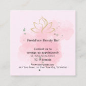 Elegant gold and black beauty salon 割引カード (裏面)