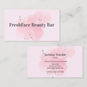 Elegant gold and black beauty salon 名刺 (正面/裏面)