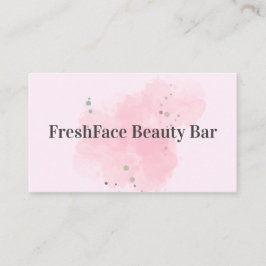 Elegant gold and black beauty salon 名刺