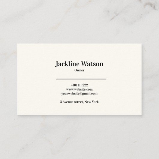 Elegant gold and black beauty salon 名刺 (裏面)