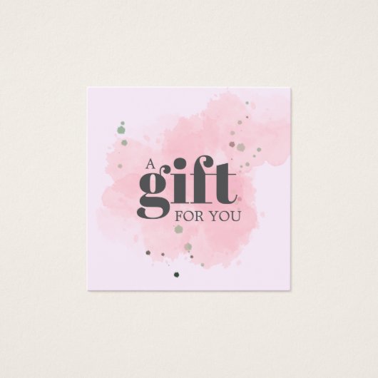 Elegant gold and black beauty salon gift card (正面)