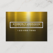 Elegant Gold and Black Business Card Design 名刺 (正面)