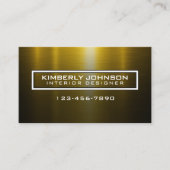 Elegant Gold and Black Business Card Design 名刺 (正面)