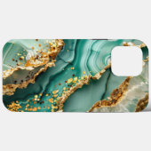 Elegant Gold And Green Marble Case-Mate iPhoneケース (裏面 (横))