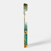 Elegant Gold And Green Marble iPhoneケース (左側面)