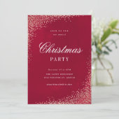 Elegant Gold and Red Christmas Party 招待状 (スタンド正面)