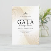 Elegant Gold and White Gala Charity Event  招待状 (スタンド正面)