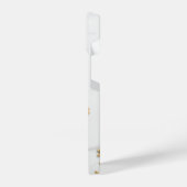 Elegant Gold And White Marble iPhoneケース (左側面)