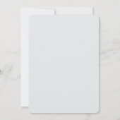 Elegant Gold Baby Girl Angel Shower Invitation 招待状 (裏面)
