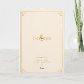 Elegant Gold Birthday Card for Mom カード (裏面)