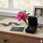 Elegant Gold & Black Jewelry Box Insert Card  コーリングカード