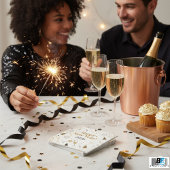 Elegant Gold & Black New Year ,Customizable  スタンダードカクテルナプキン