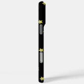 Elegant Gold & Black Star Pattern Monogram Case-Mate iPhoneケース (裏面 / 右)