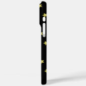 Elegant Gold & Black Star Pattern Monogram Case-Mate iPhoneケース (裏面 / 左)