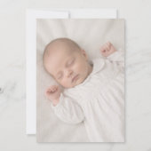 Elegant Gold Border Blue Shell Baby Boy Baptism 招待状 (裏面)