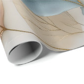 Elegant Gold Botanical ラッピングペーパー (ロールコーナー)