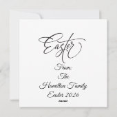 Elegant Gold Botanical Frame & Watercolor Florals シーズンカード (裏面)