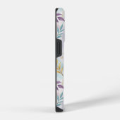 Elegant Gold Botanical Marble Mongram iPhoneケース (右側面)