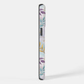 Elegant Gold Botanical Marble Mongram iPhoneケース (右側面)