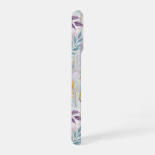 Elegant Gold Botanical Marble Mongram iPhone 16ケース (右側面)