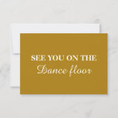 Elegant Gold Botanical Wedding RSVP Card (裏面)