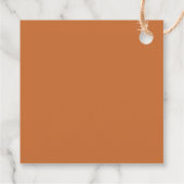 Elegant Gold Bronze 30th Birthday Thank You フェイバータグ (裏面)