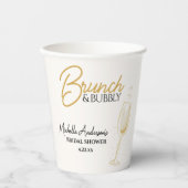 Elegant Gold Brunch & Bubbly Bridal Shower  紙コップ (正面)