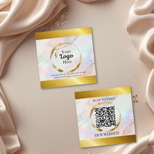 Elegant Gold business logo Modern  コーリングカード