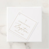 Elegant Gold Calligraphy Baptism フェイバータグ (インサイチュ)