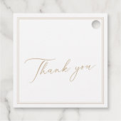 Elegant Gold Calligraphy Baptism フェイバータグ (裏面)