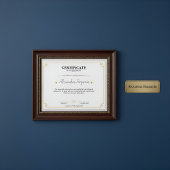 Elegant Gold Certificate of Achievement Profession