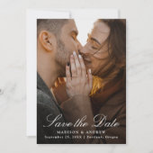 Elegant Gold Chinoiserie Photo Wedding セーブザデート (正面)