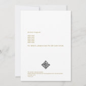 Elegant Gold Christmas Piano Recital & Program 招待状 (裏面)