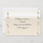 Elegant Gold Christmas Tree,Branches,Your Photo (裏面)