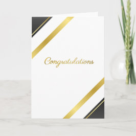 Elegant Gold Congratulations - Special Achievement カード
