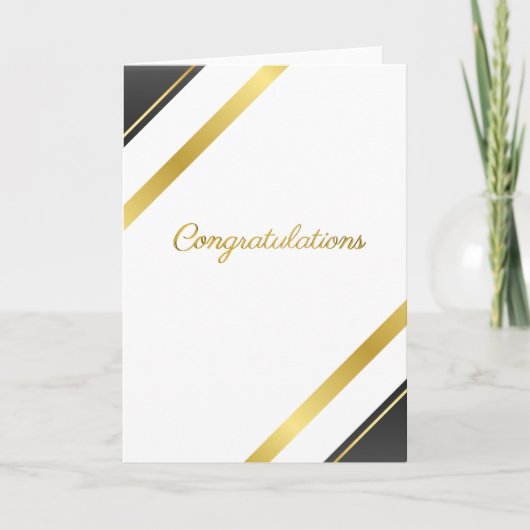 Elegant Gold Congratulations - Special Achievement カード (正面)