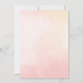 Elegant Gold Floral Baby Shower Invitation 招待状 (裏面)