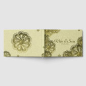 Elegant Gold Floral Guest Book ゲストブック (全面)
