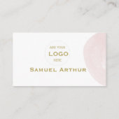 Elegant Gold Floral Lily - Business Card 名刺 (裏面)